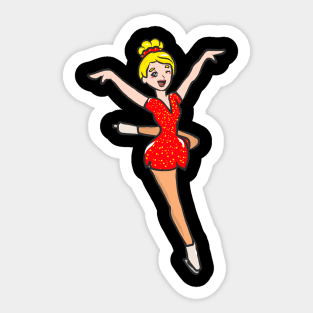 Figure skating ice skating ice skating ice sport Sticker